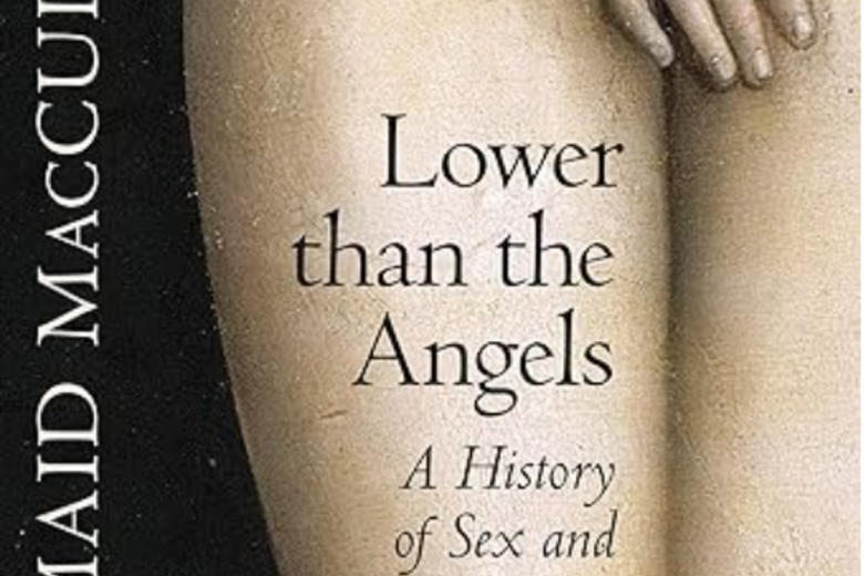 Book cover showing a portion of a painting of a nude figure. "Lower than the Angels: A History of Sex and Christianity" by Diarmaid MacCulloch  